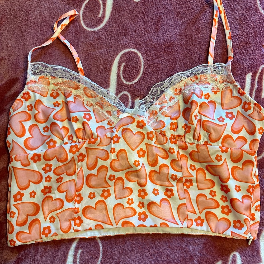 Princess Polly Cropped Heart Top